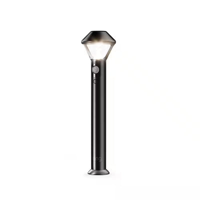 Smart Lighting Battery Black Motion Activated Outdoor Integrated LED Path Light