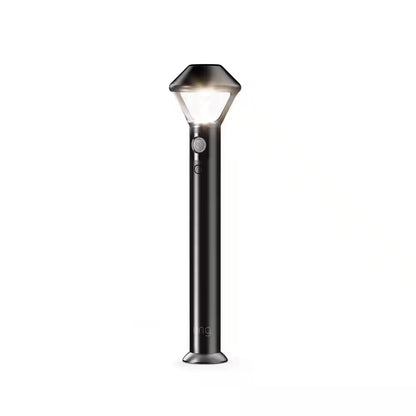 Smart Lighting Battery Black Motion Activated Outdoor Integrated LED Path Light