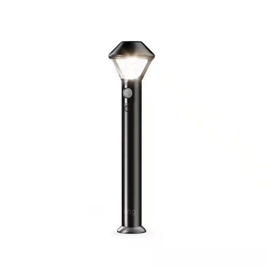 Smart Lighting Battery Black Motion Activated Outdoor Integrated LED Path Light