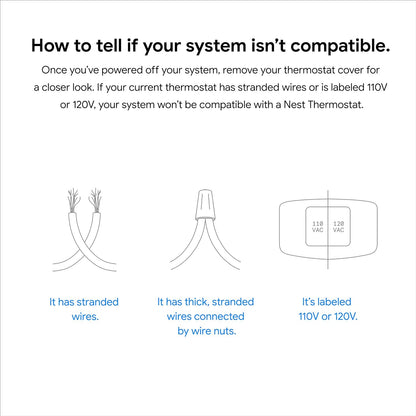 Google Nest Thermostat - Smart Thermostat for Home - Programmable Wifi Thermostat - Snow
