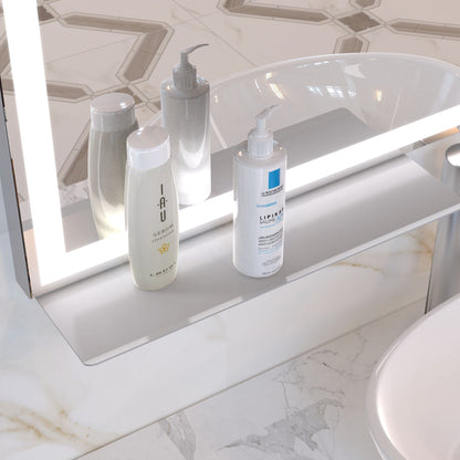 LED Bathroom Vanity Mirror Wall Mounted Adjustable / Warm / Natural Lights Anti-Fog Touch Switch With Memory Modern Smart Large Bathroom Mirrors