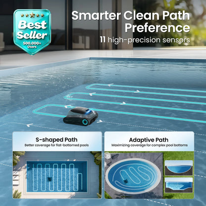 Aiper Scuba S1 Robotic Pool Cleaner, Weekly Custom Cleaning Plan, 270